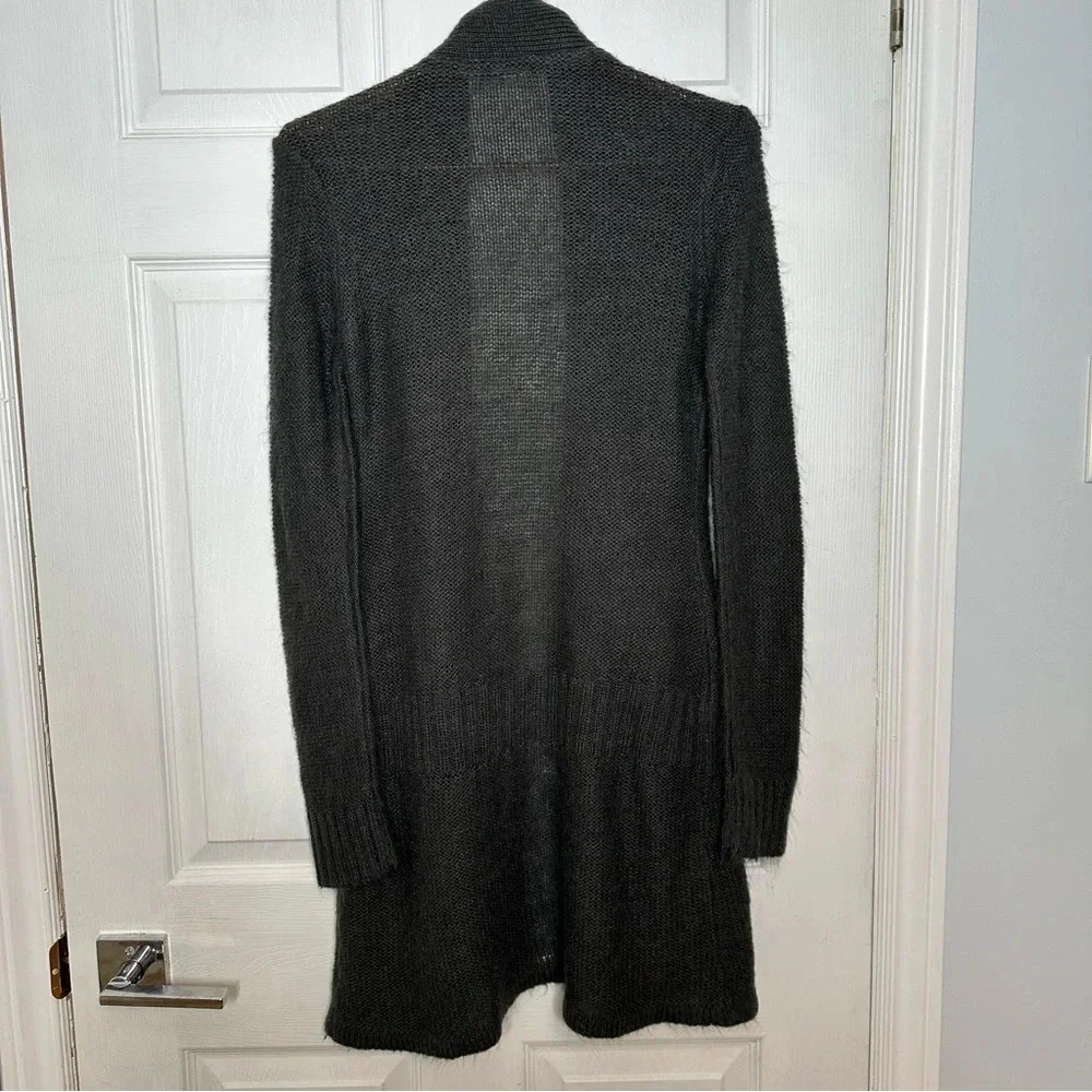 Suzy Shier Cardigan Open Front Grey Size Medium - Picture 10 of 16